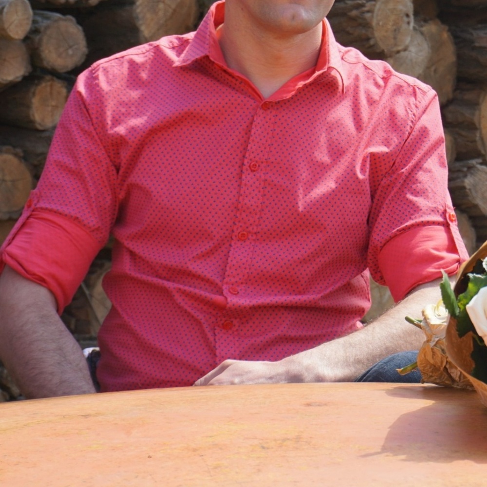 Men's Casual Button Down Long/Short Sleeve Shirt